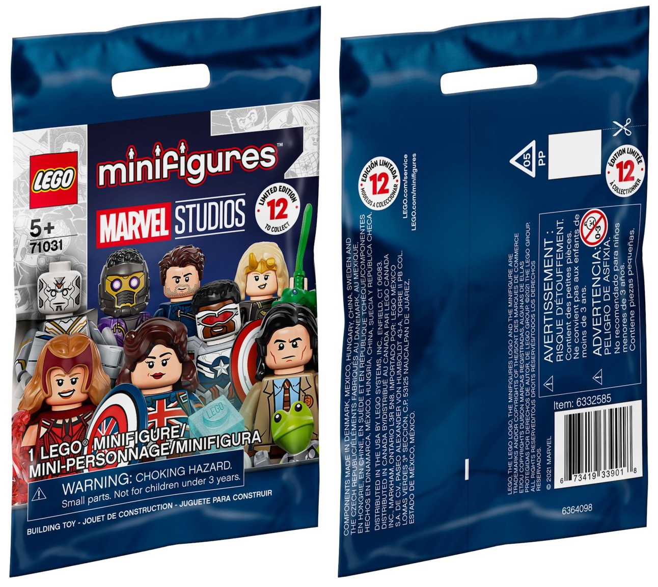 12pcs Minifigures top Lot 71031 Marvel Studios Mystery Bags